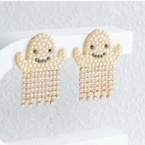 ❤️ FREE Ghost Spooky Halloween Pop Art Rhinestone Hipster Hippie Boho Earrings